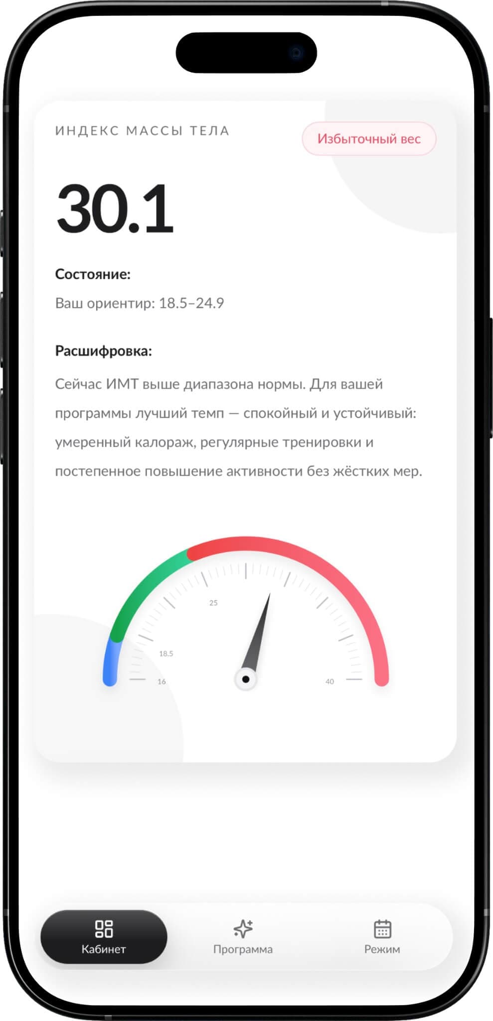 ИМТ и расшифровка